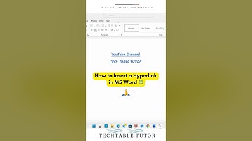 Insert Hyperlink in Word in Seconds! 🌐 | Quick & Easy Tutorial  #MSWord #WordTips #techtips