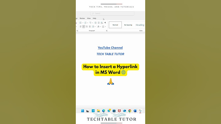 Insert Hyperlink in Word in Seconds! 🌐 | Quick & Easy Tutorial  #MSWord #WordTips #techtips