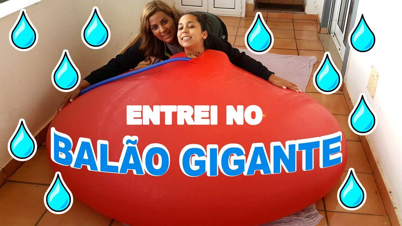 Entrei No Balão Gigante De Água Olha O Que Eu Vi