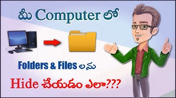 🔐How To Hide & Unhide File Folders In Pc/Laptop Windows 10 In Telugu 2024 | Perumal Tech
