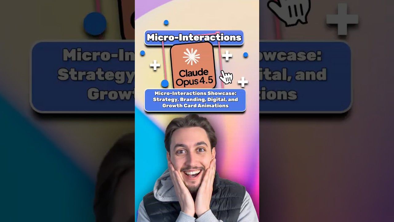 Micro Interactions Showcase Strategy, Branding, Digital, and Growth Card Animations