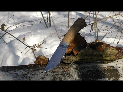 Видео: Добыть огонь ножом в -25С | Без зажигалки и спичек | Системное выживание