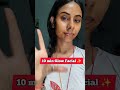 10 MIN GLOW HACK🌝#SkincareHacks#GlowFacial#TomatoFacial#NaturalSkincare#HomeRemedies#SkincareRoutine