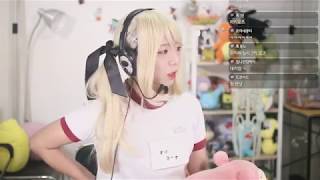 [더러움주의] 트위치 마루에몽 마리로즈 브루마 코스프레 코딱지만 파도 팔로워 4천명이 늘었어