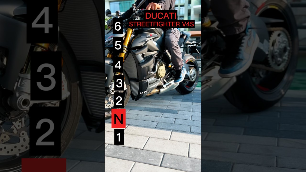 Maximum speed for each gear on a Ducati Streetfighter V4S