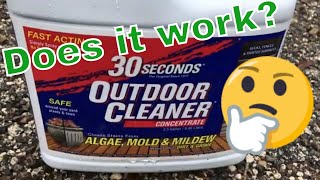 30 Second Outdoor Cleaner Review  How to remove outdoor algae, mildew, and mold
