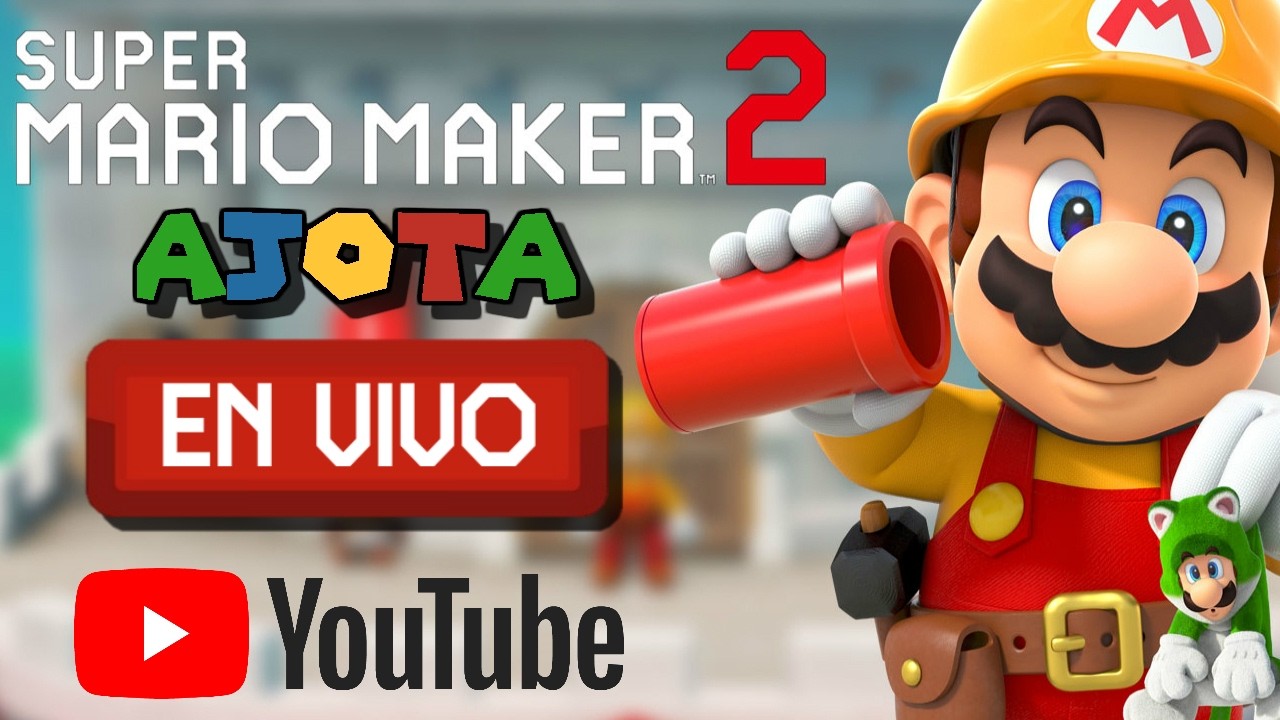 😎 Super Mario Maker 2 EN VIVO 😎 | 🍄 NIVELES DE SUBS + DESAFIO MODO SKIPERS 🍄 | AJota GameHouse