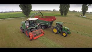 NEW Fendt Katana 65 + kemper pick up - Chopping hay 2016