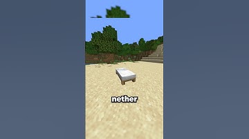 Why Beds EXPLODE In the NETHER... #shorts #ytshorts