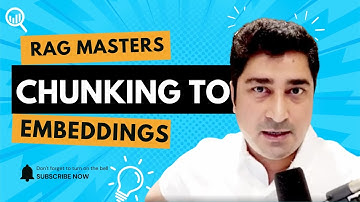 Chunking to Embeddings  | RAG Masters | Euron