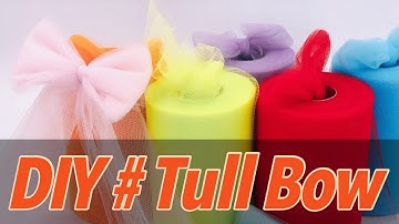 How To Make Tulle Bow | Easy & Fast(2 ways) | Cute Hair Accessories or Room Decoration