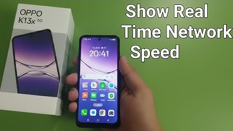 OPPO K13x 5G: Hoe u de netwerksnelheid in realtime kunt weergeven