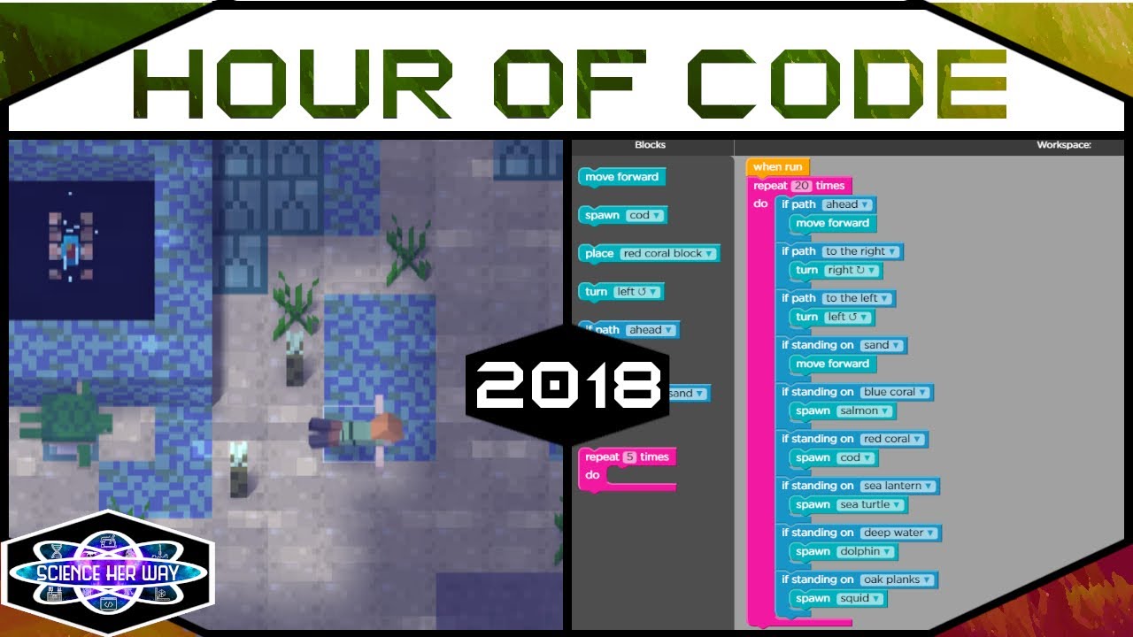 Hour of Code 2018 Minecraft Voyage Aquatic