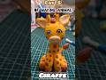 "Air Dry Clay Giraffe "🦒#youtubeshorts #artforkids #clayanimals #kidsdiy #airdryclay #claycreation