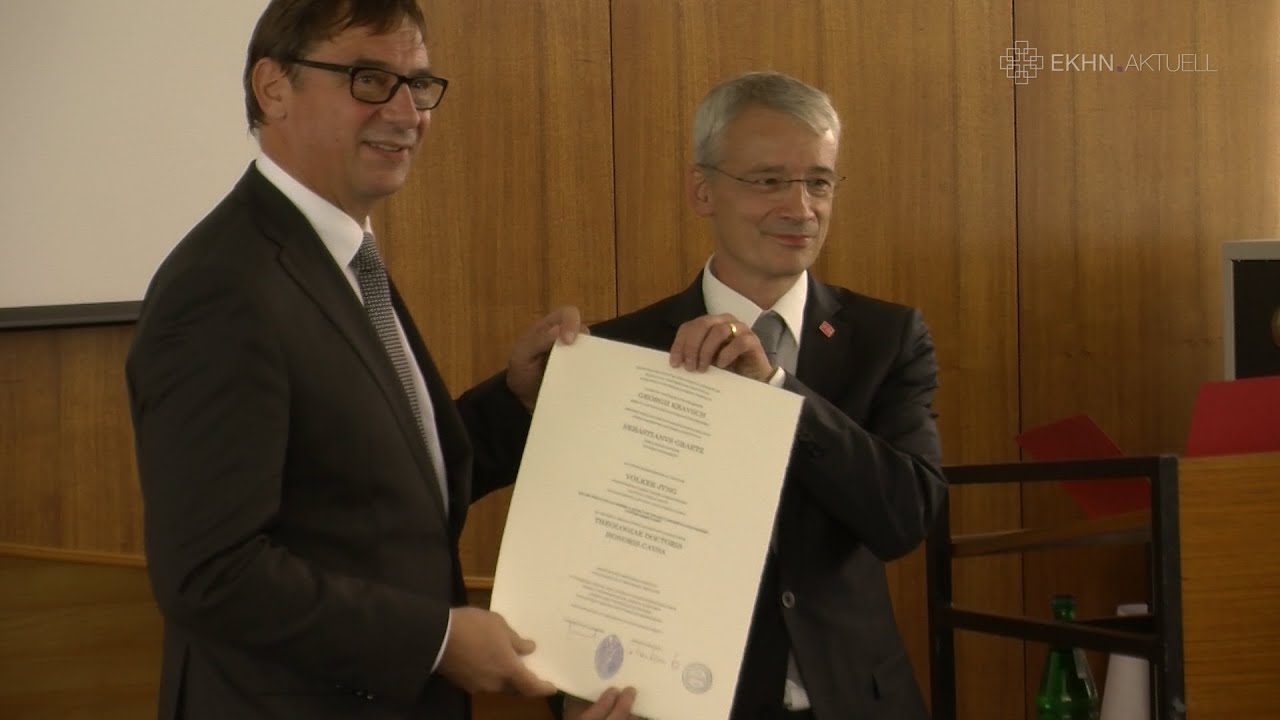 Ehrendoktor der Theologie für Kirchenpräsident Jung