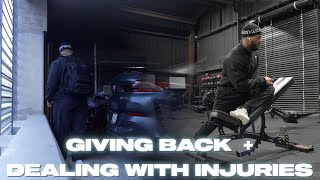 Training with injuries | donating clothes | staying accountable 