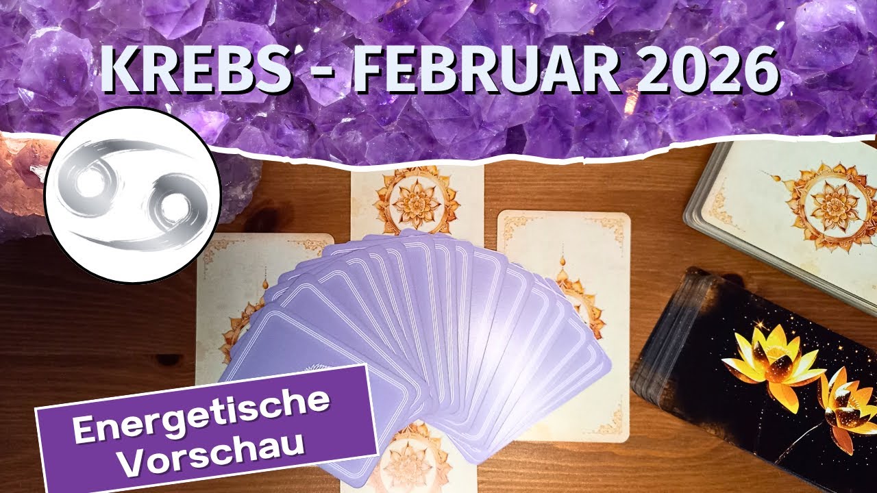 Krebs: Ahnenpower und Klarheit! Februar 2026 | Tarotlegung | Kartenlegung | Orakel | Tarot | Reading