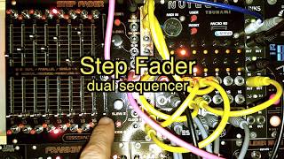 TESSERACT STEP FADER MKII　モジュラーシンセ Tesseract Modular Step Fader MK2. Powerful eurorack step sequencer