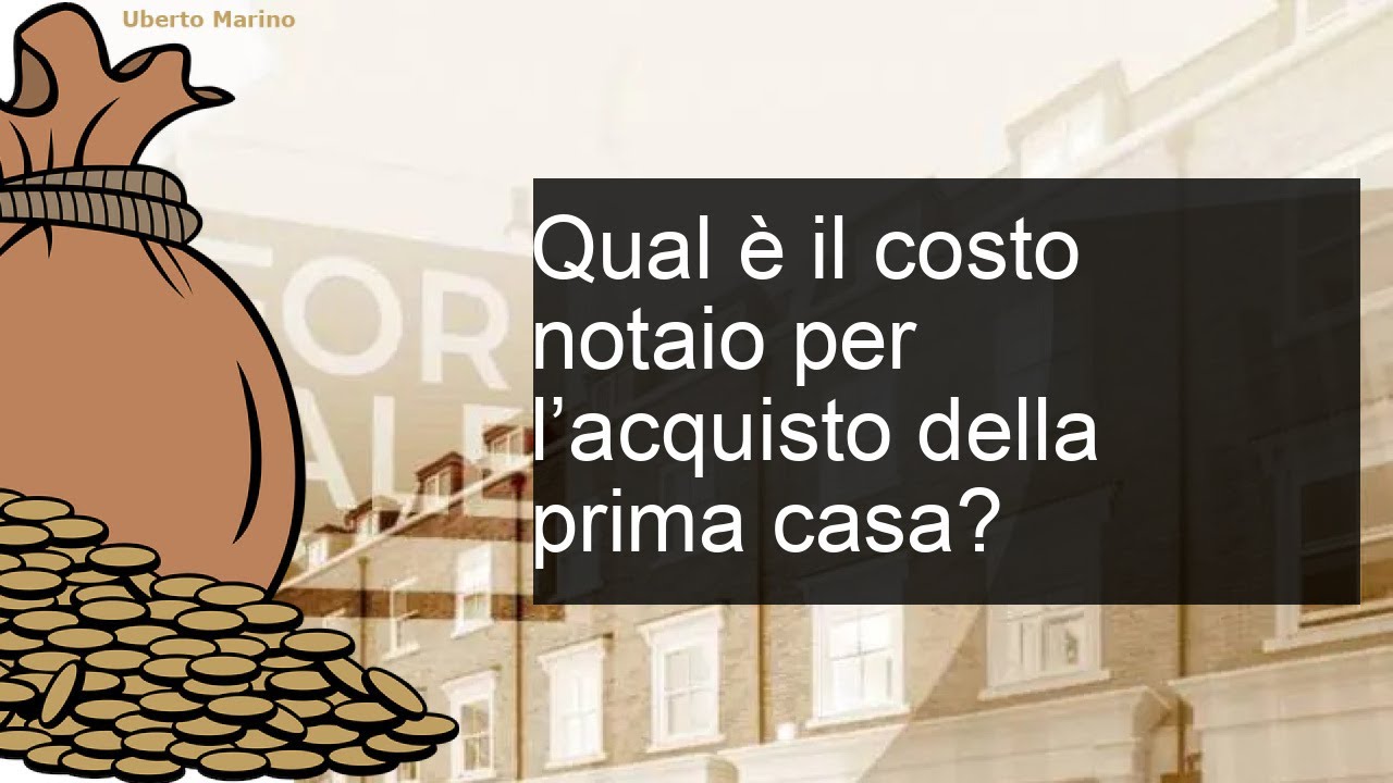 Costo Notaio Acquisto Prima Casa - Parcella Notaio
