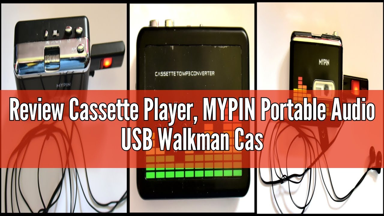 Review Cassette Player, MYPIN Portable Audio USB Walkman Cassette Tape Player to MP3 Converter Retro