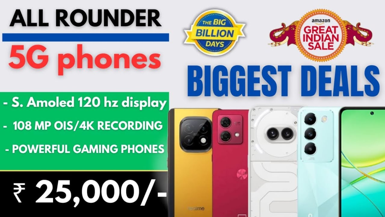 Top 5 Flagship Smartphone Under ₹25000 IN 2024 | Curved || 144hz Curved Display Phone Under 25000