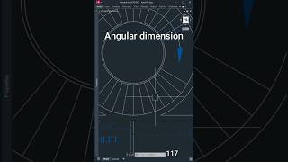 AutoCAD ANGULAR DIMENSION #sketchuphindishorts #autocadshorts #shorts
