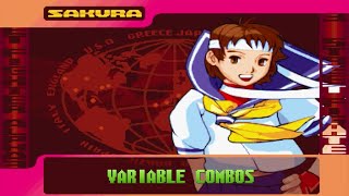V-Sakura V-ism Sakura Variable Combos VCs - Street Fighter Alpha 3 Upper/Max