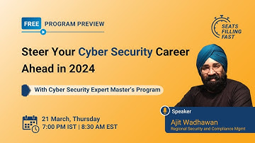 🔥Cybersecurity Career Roadmap with Expert | Cybersecurity Master’s Program | 2026 | Simplilearn