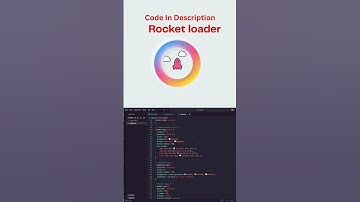 Rocket loader / HTML / CSS #coding #frontendcourse #webdesign #programming #coding #htmlcss