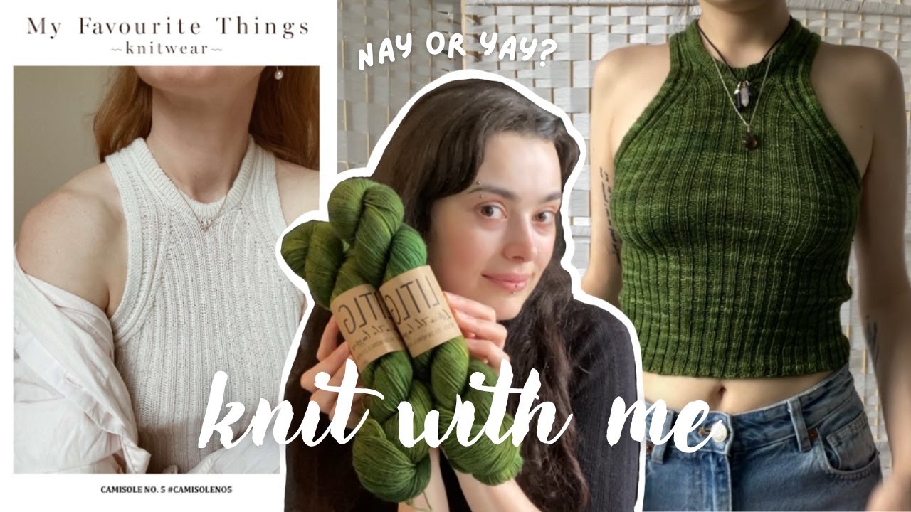 Knitting the Camisole No. 5 by My Favourite Things Knitwear - YouTube
