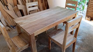 Download lagu Teknik mudah membuat meja kursi makan minimalis kayu jati