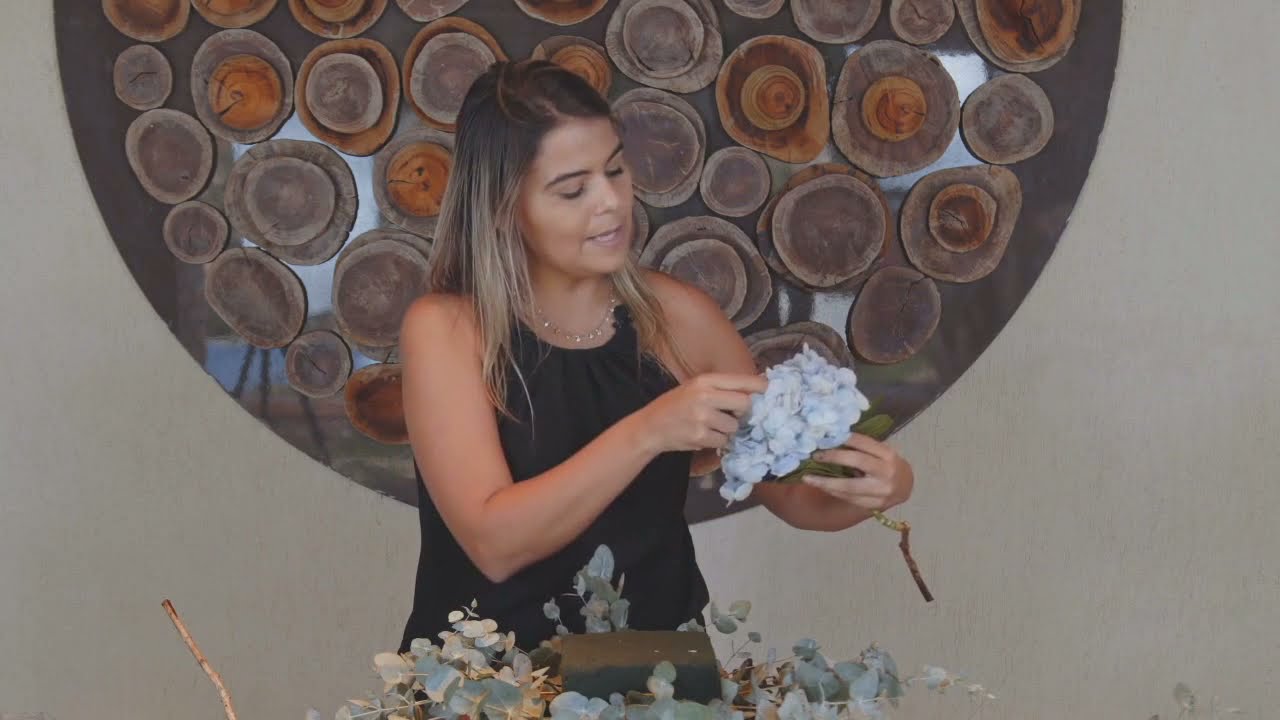 COMO FAZER UM ARRANJO DE PORTE MÉDIO?! ARRANJO FLORAL APRENDA - ARRANJO DE FLORES