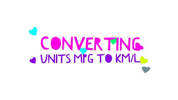 Converting Units: Miles per Gallon to Kilometers per Liter