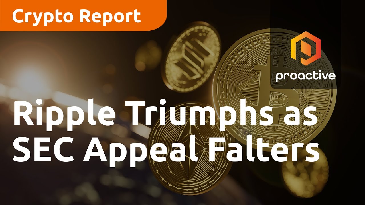 Crypto Report: Ripple Triumphs as SEC Appeal Falters