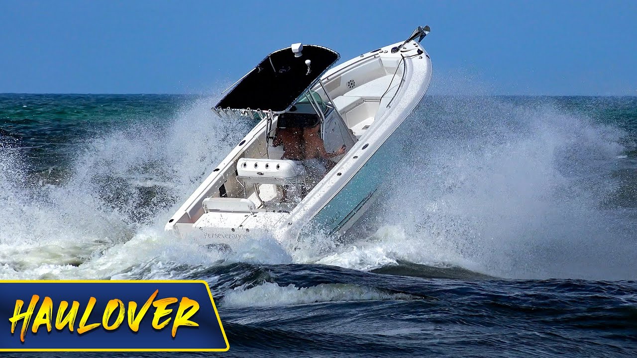 Robalo Boat vs Haulover Inlet Waves! hauloverboats hauloverinlet