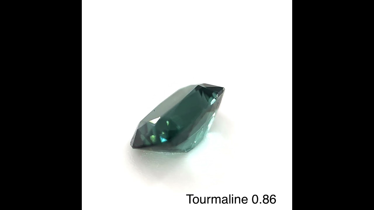 ブルーニッシュグリーン トルマリン ルース 0.86ct 【品質保証書付