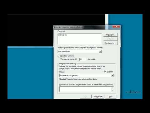 Windows 7: Herunterfahren cmd-shutdown