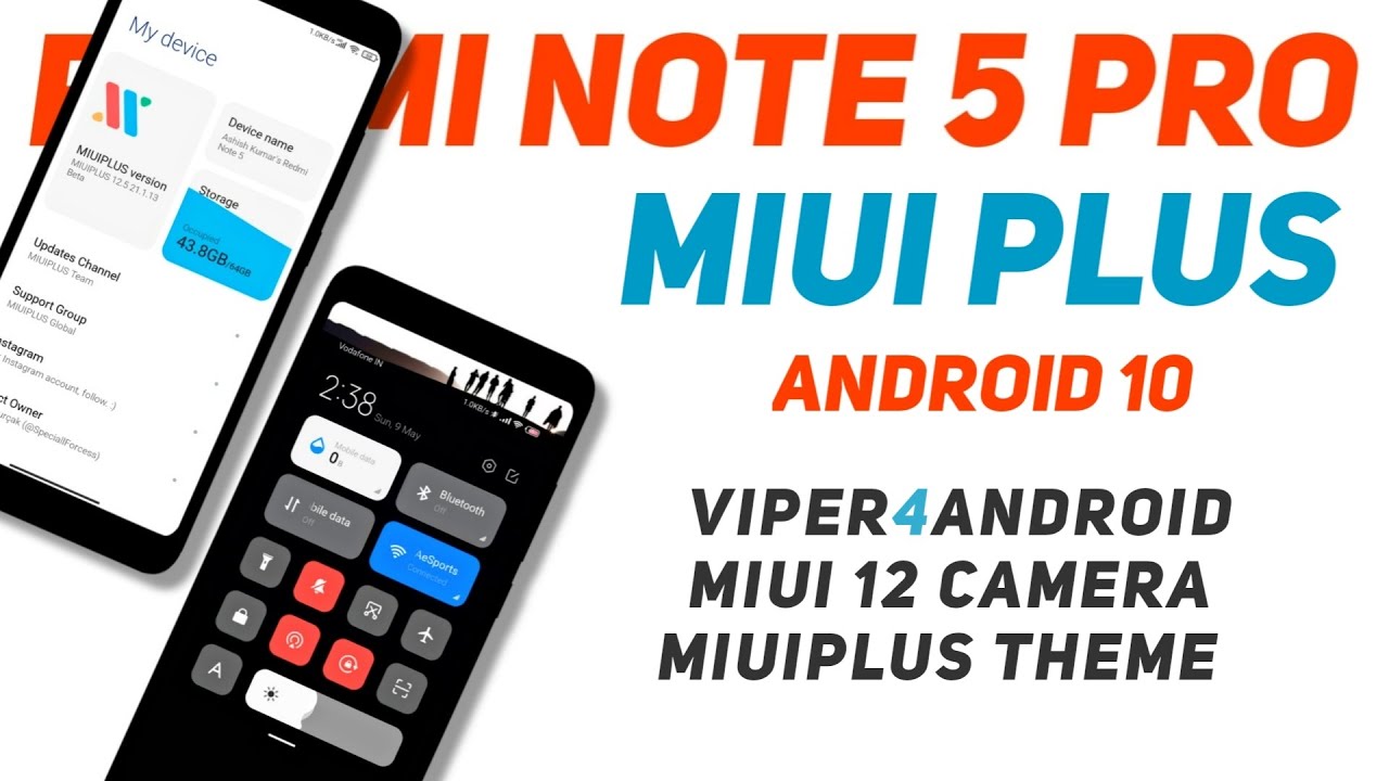 MIUI Plus Android 10 For Redmi Note 5 Pro | Viper4Android, MIUI 12 ...
