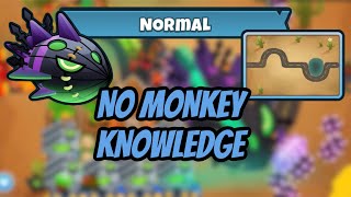 Lych NORMAL Tutorial | NO MONKEY KNOWLEDGE or POWER-UPS | End Of The Road | BTD 6 boss