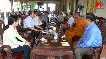 Thăm, chúc Tết cổ truyền Chol Chnam Thmay ở huyện Châu Thành