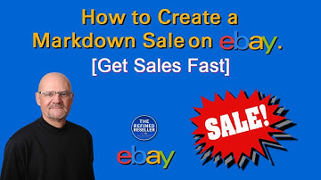How to Create a Markdown Sale on eBay!  Expert Advice!