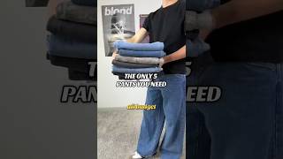 The only 5 pants you need (all budget) 💸 #streetwear #budgetfashion #wardrobestaples #baggyjeans
