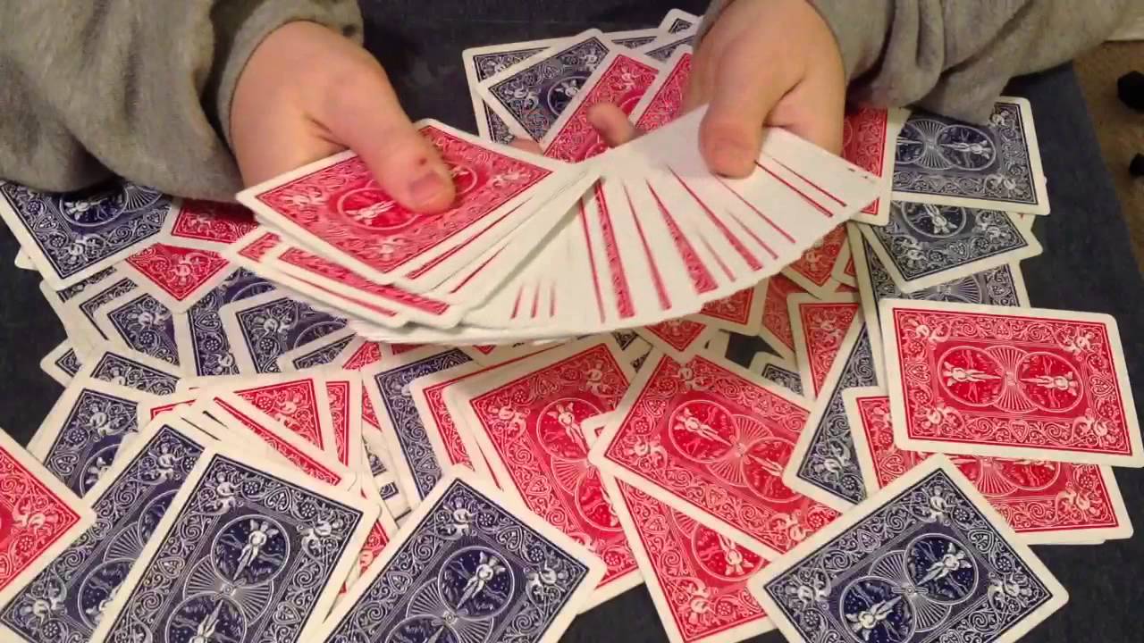 Upside down card (easy version) - YouTube