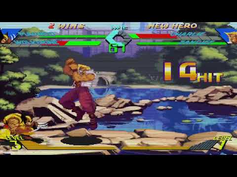 X-Men vs. Street Fighter - Magneto, Wolverine vs. Charlie, Zangief
