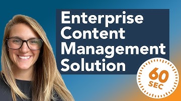 What Does Enterprise Content Management Mean - ECM Explained in 60 Seconds