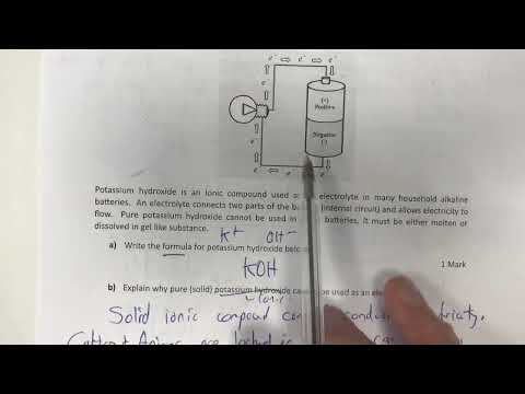 Question 4 - Metal and Ionic Properties - Year 11 Metallic and Ionic Materials Test 2 - Walkthrough