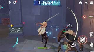 Genshin Impact gameplay active pyro attack