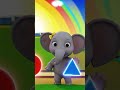 little elephant girl teach the shapes in colours