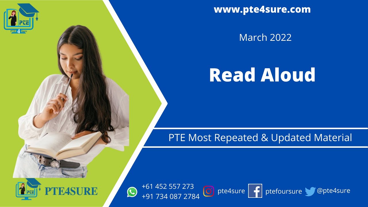 PTE Read Aloud| PTE Read Aloud March 2022| PTE March 2022 Predictions