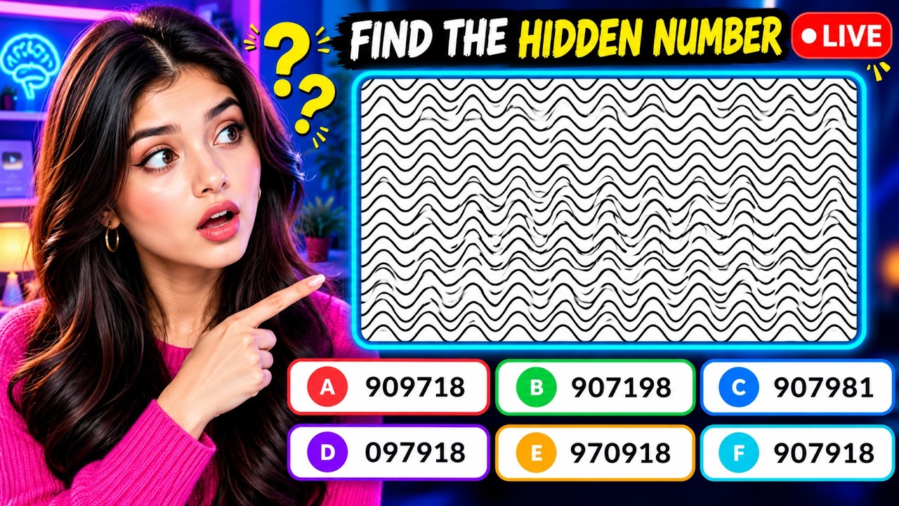 🔴 LIVE Hidden Number Challenge | Can You Spot It? - YouTube